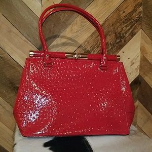 Red kate spade leather purse